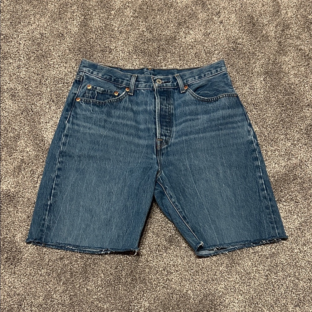 Levi’s 501 81 Cutoff Blue Denim Shorts